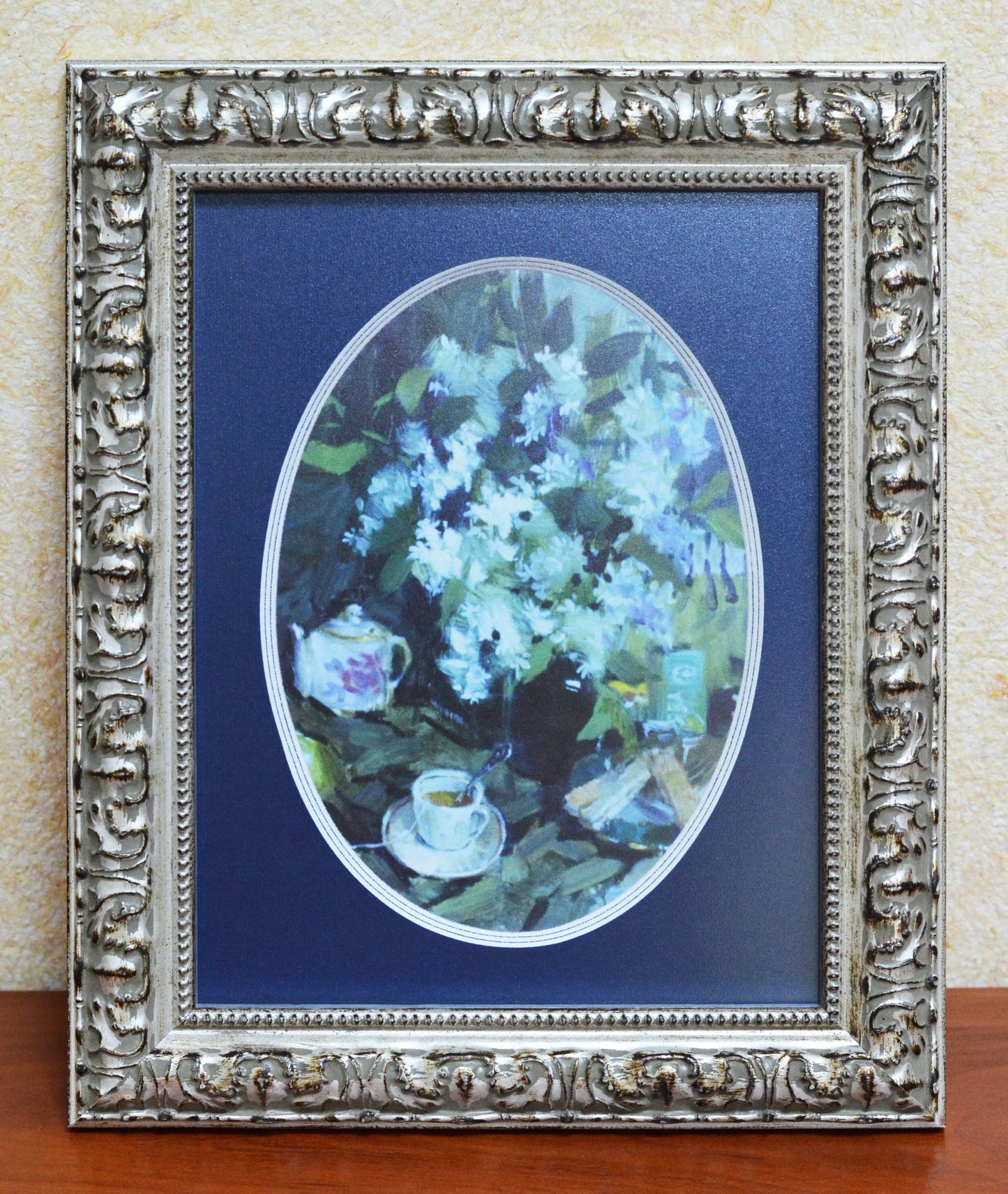 Antique Wood Picture Frame Gold and Silver. Width 1.3" x Height 0.8".