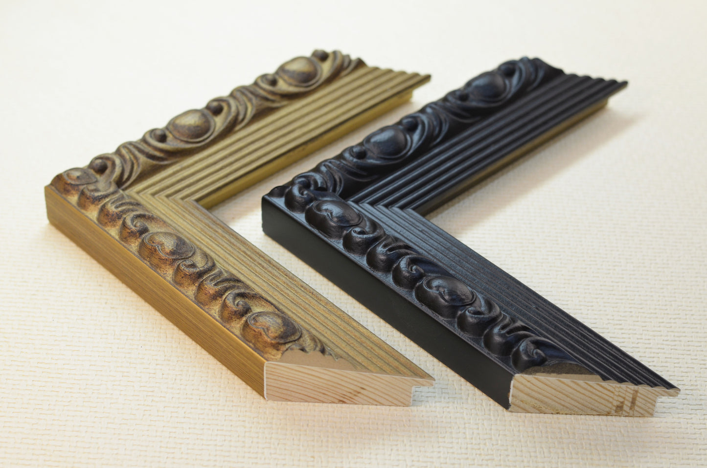 Stylish Bronze and Black Wood Picture Frame Hearts. Width 2" x Height 1.2".