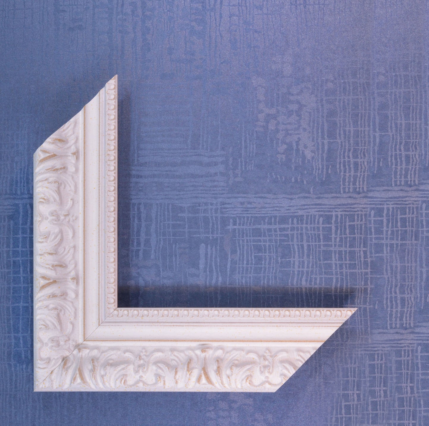 Antique Beige Picture Frame with Beige stripe in classic style. 2.13" wide x 1.34" high.