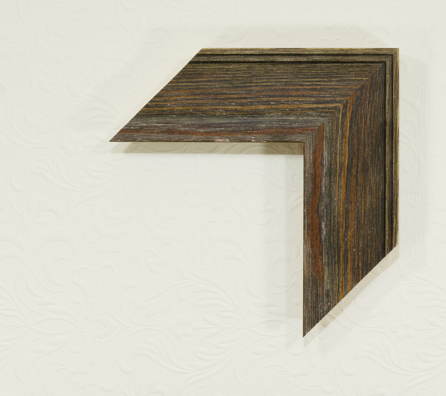 Rustic Distressed Wood Picture Frame 2.1" Wide x 0.8" High.