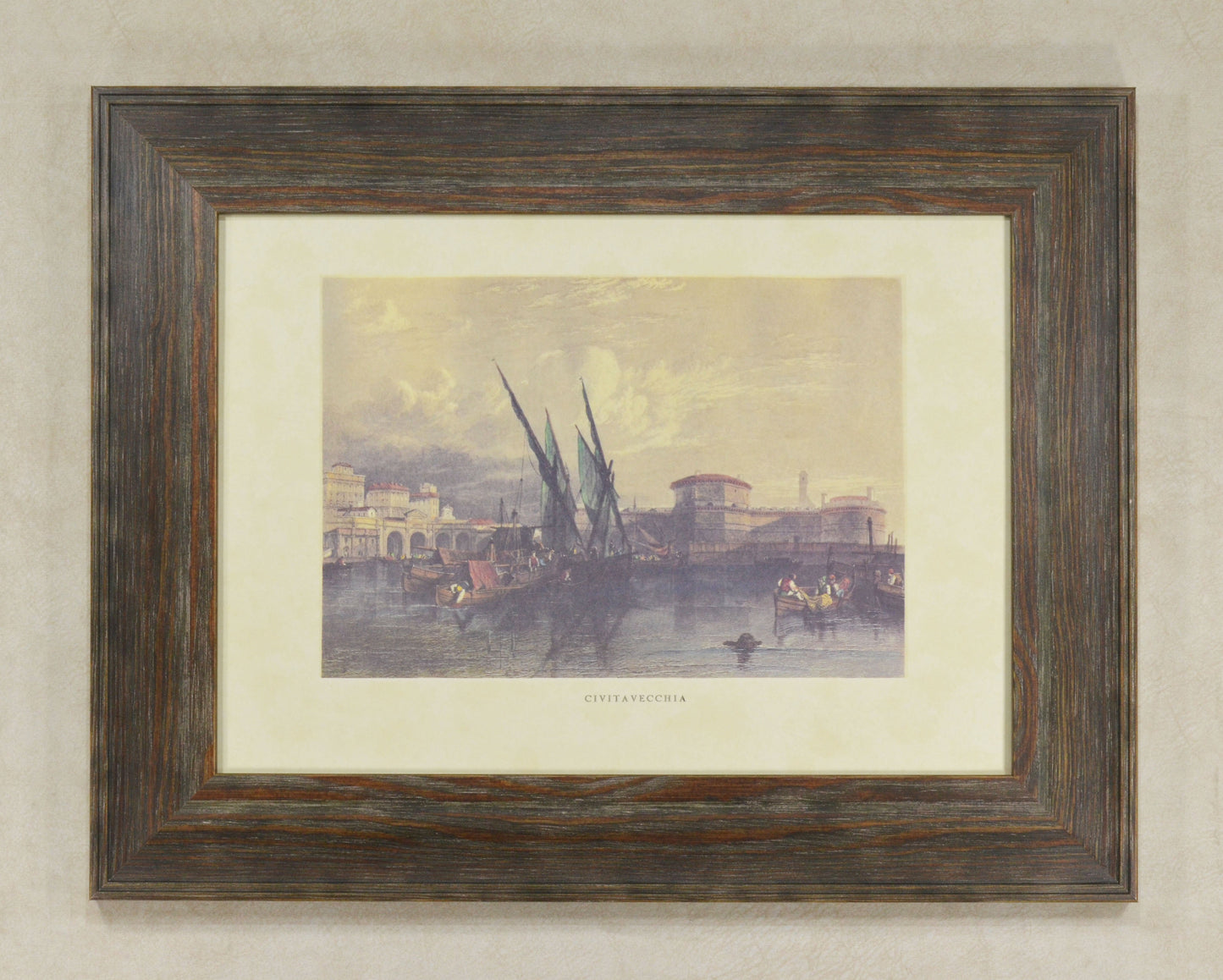 Rustic Distressed Wood Picture Frame 2.1" Wide x 0.8" High.