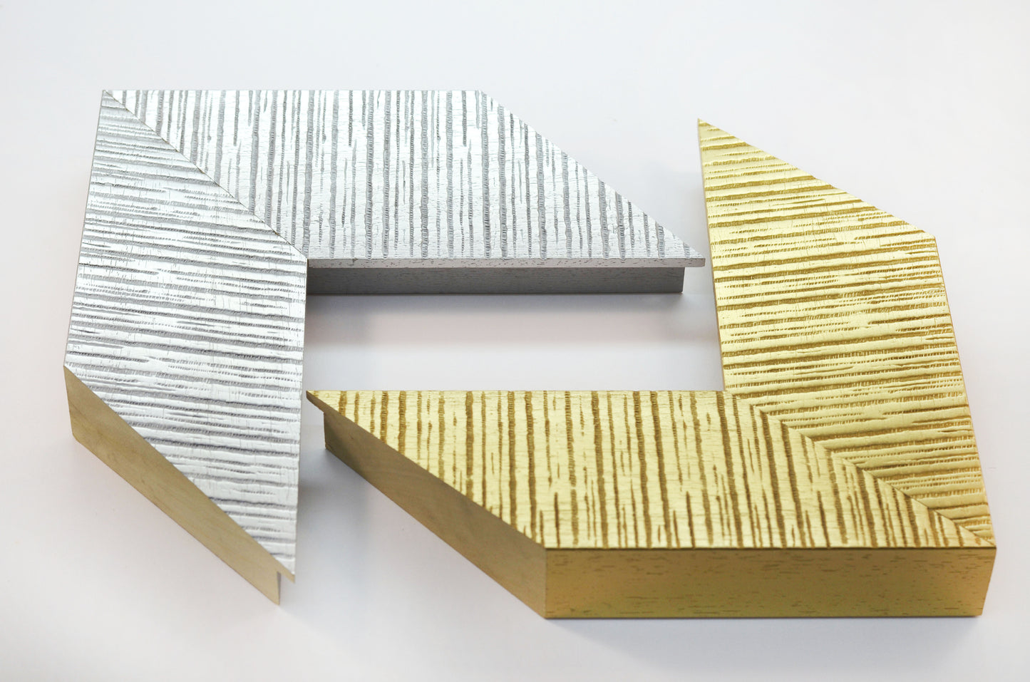 Solid Wood Picture Frame Gold and Silver. Width 3.5" x Height 1.6".