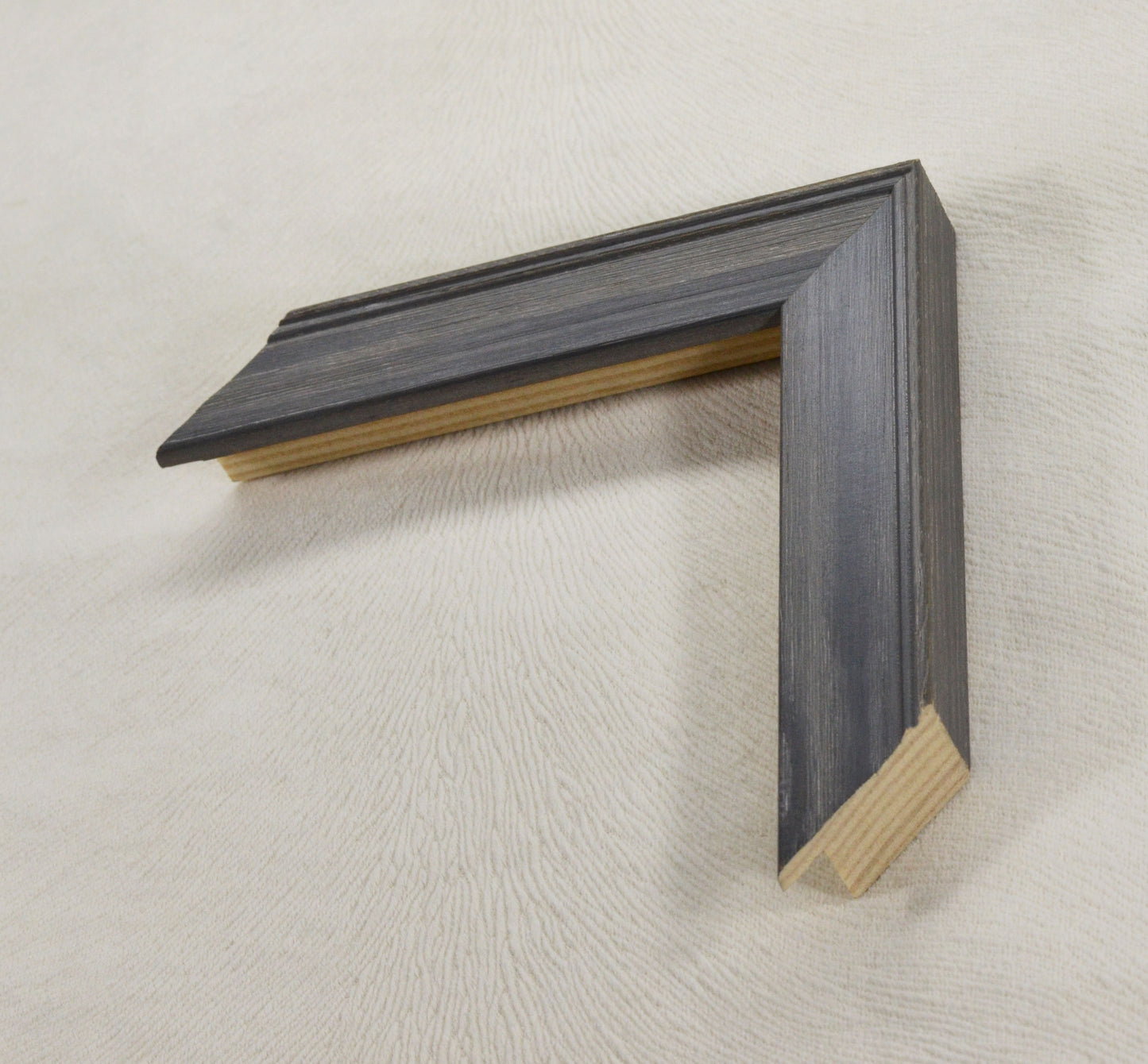Photo Frame, Wood Gray with Gray Veins, 1" Width, 0.8" Height.