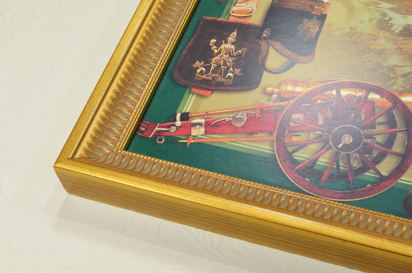 Frame, gold striped Rome, 1.1'' wide, 1.26" High.